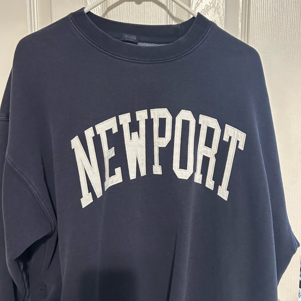 John Galt - Brandy Melville navy blue Newport Sweatshirt